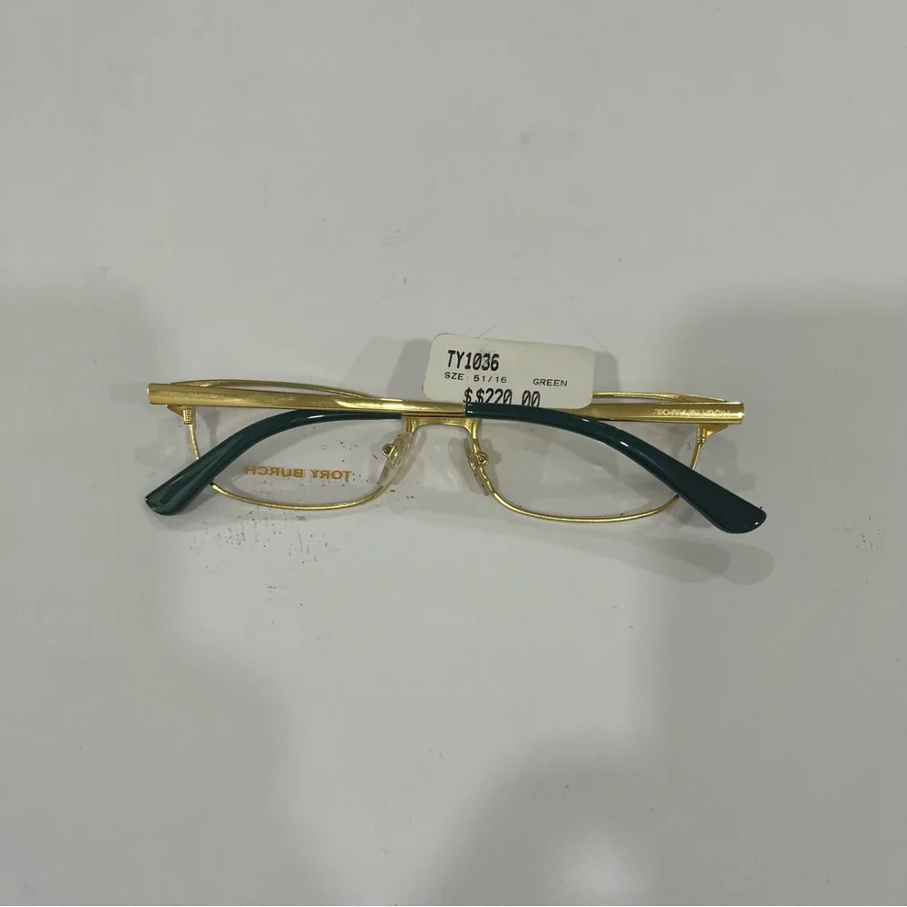 New Authentic‎ Tory Burch Glasses 1036 488 51mm Green Gold Frames Glasses